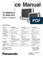 TV Panasonic - tc14rm10lp, Tc20rm10lp, Tc20ra10lp Chassis - gp31 - SM