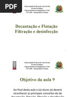 1aula 9 - Tratamento de Agua - Decantacao Filtracao Desinfeccao