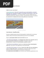 Tipos de Carreteras