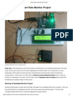 Arduino Based Heart Rate Monitor Project