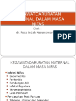 Kegawatdaruratan Maternal Dalam Masa Nifas