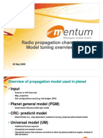 Radio Propagation Channel Model Tuning - Mentum