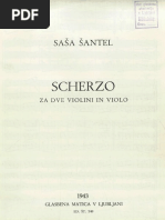 Santel Sasa Scherzo For 2 Violins and Viola