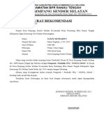 Surat Rekomendasi Guru Ngaji Desa Simpang Sender Selatan