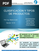 Clasificacion y Tipos de Producto