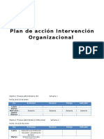 Plan de Accion Intervencion Organizacional