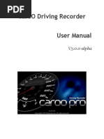 CaroO Driving Recorder v3.0.0 Manual Alpha