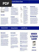 Ultrasonic Cleaner B200 - Manual PDF