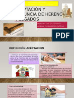 Aceptacion y Renincia de Herencia y Legados