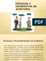 Técnicas y Procedimientos de Auditoria