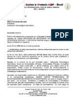 Comunicado A La Federacion Odontologica Colombiana de Asodin