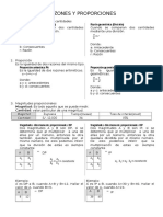 Razones y Proporciones