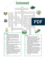 Environment Crossword Puzzle