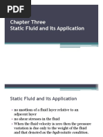 Static Fluid and Its Application