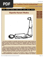 Vipartita Karani Mudra. Prácticas de Gnosis