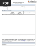 Improvement Request Form AdaptiveBMS