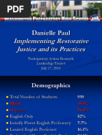 Danielle Paul: Implementing Restorative Justice and Its Practices