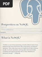 PostgreSQL and NoSQL