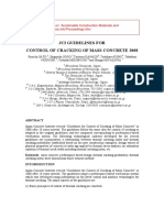 Mass Concrete Thermal Cracking Probability JCI