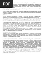 Toda Obra de Construcción Debe Contar Con Un Plan de Seguridad