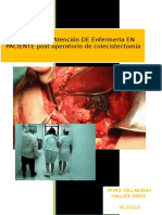 Pae de Colecistitis Crónica Calculosa Terminado para Maria