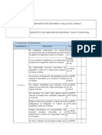 Diagnostico de Linea Base para Un Sistema de Seguridad y Salud Ocupacional