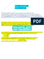 Modelo Cinético de Michaelis