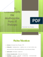 (CMT) Cuestionario de Motivacion en El Trabajo PDF