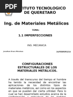 Imperfecciones en Los Materiales Metalicos