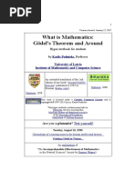 Podnieks What Is Mathematics Goedel PDF