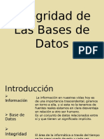 Integridad de Las Bases de Datos