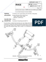 Parts & Service News: Component Code Ref No. Date