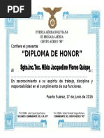 Diplomas de Honorga