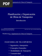 Planificasion y Organizacion de Obras de Transporte