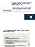 Lista de Verificación para El Autismo en Niños Pequeños Modificada