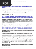 O Cordeiro Abre Os Primeiros Seis Selos (Apocalipse 6-1-17)