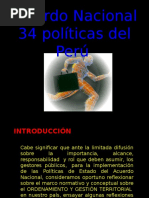 5 Acuerdo Nacional 34 Politicas Del Peru