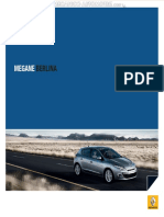 Catalogo Megane Berlina Renault Diseno Confort Seguridad Motorizacion Equipamientos Colores PDF