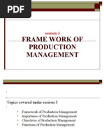 Session 3 Framework of Production Management