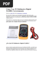 Multimetro Digital Xl830l