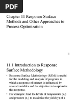 Chapter 11 Response Surface Methods and Other Approaches To Process Optimization