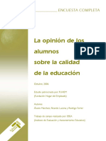 Opinion Alumnos Calidad Educacion Marchesi PDF