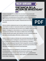 Importancia de Investigar