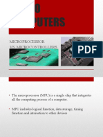 Microprocessor vs. Microcontrollers