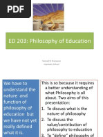 Lec 1 - Philosophy and Education