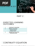 Equations in OCF