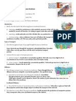 Transport Across Plasma Membrane PDF