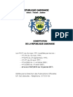 #Gabon: Constitution de La République (Enregistré Automatiquement)