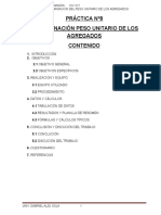 Práctica Nº9 (Determinación Del Peso Unitario de Los Agragdos)