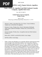 Donnie R. Chappell and S. Eugene Schrock v. Noble J. Rouch, and Mid-Continent Casualty Company, Appellee-Intervener, 448 F.2d 446, 10th Cir. (1971)